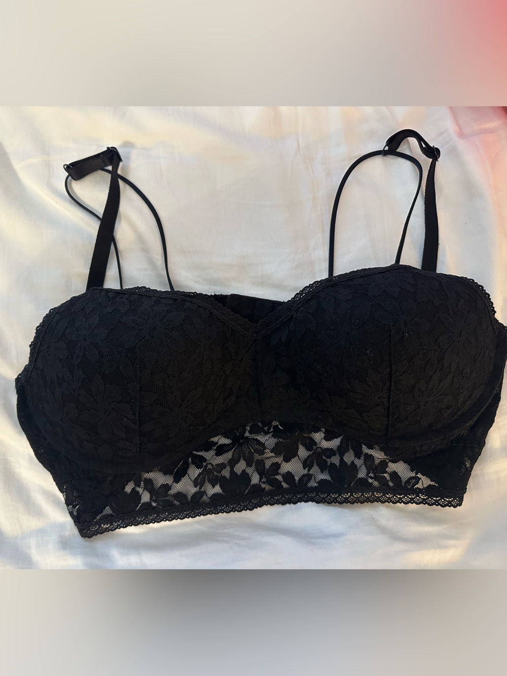 PINK Victoria's Secret Black Lace bralette
